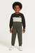 Conj. blusão e calça jogging moleton felpado