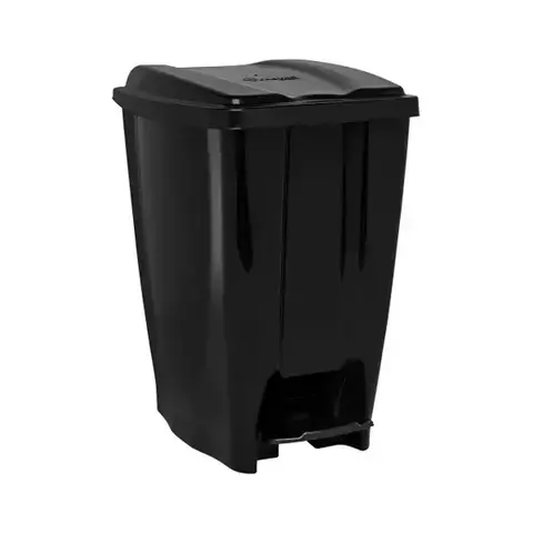 Lixeira 20L c/Pedal Preta - Jaguar