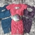 Conjunto top con mangas y calza corta