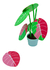 Imagen de Posavasos Monstera Planta Deco Impresion 3d (6 Posavasos)