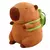 Pelúcia Capivara Com Bolsa De Transporte Fofinho com 23 Cm