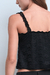 MUSCULOSA ENCAJE CON VOLADO - Mone