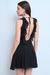 VESTIDO CORTO GASA VOLADO VERTICAL P/ ATAR en internet