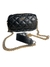 CARTERA BANDOLERA NEGRO CON CADENA DORADA