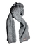 BUFANDA TEJIDA DISEÑO GRIS CENIZA - comprar en línea