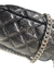 Imagen de CARTERA BANDOLERA NEGRO CON CADENA PLATEADA