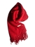 BUFANDA LISA CON FLECOS ROJO - UA-KIPA
