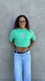 Overzise Cropped Laço Rosa