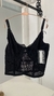 Bustier encaje negro