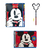KIT ESCOLAR CADERNO ARGOLADO MICKEY DAC; MINI CADERNO ARGOLADO COM FICHAS MICKEY DAC, CANETA FACE MICKEY MOLIN