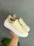 Sapatenis Feminino Beira Rio Creme Dourado - Calçados Sateles