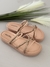 Sandália Papete Mississipi Tiras Com Brilho Cor Bege Q9804 - comprar online
