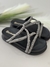 Sandália Feminina Santinelli Papete Slide com Stress Mestiço Preto Y3095 - comprar online