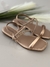 Sandália Feminina MIssissipi Ref. MB752 Ouro Rosado - comprar online