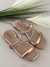 Sandália Feminina MIssissipi Ref. MB752 Ouro Rosado - Calçados Sateles