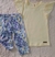 REMERA AMARILLA VOLADOS + CALZAS LILAS FLOREADAS