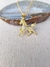 Colar com pingente de cavalo - Banhado a ouro na internet