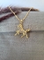 Colar com pingente de cavalo - Banhado a ouro - comprar online