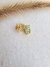 Brinco de folhas verde - Banhado a ouro - comprar online