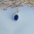 Pingente zircônia azul - Prata 925