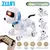 ZWN-RC Robot Electronic Stunt Dog Toys, Comando de Voz, Programável, Touch-Sense com Música, Canção, Presentes Infantis