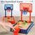 Mini Desktop Basketball Game Set, Tabletop Portátil, Viagem, Escritório, Indoor, Outdoor Fun Sports Novidade Toy, Presente