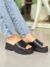 Tamanco Flatform Tratorado Croco - comprar online