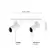 DEMASLED APLIQUE MOVIL BLANCO CABEZAL 22X14 CM PARA 2 LAMPARAS GU10 en internet