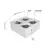 DEMASLED BOX DE APLICAR BLANCO 30X30X14 P/ 4 LAMP AR111 - comprar online
