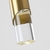 GLORYLUX LAMPARA COLGANTE CILINDRO CON PUNTA CRISTAL GRANDE NEGRO - glorylux