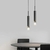 GLORYLUX LAMPARA COLGANTE CILINDRO CON PUNTA CRISTAL GRANDE NEGRO en internet