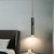 GLORYLUX LAMPARA COLGANTE CILINDRO CON ESFERA NEGRO - comprar online