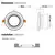 DEMASLED SPOT MOVIL BLANCO 18 CM CORTE 14 CM PARA LAMPARA ART-19BL en internet
