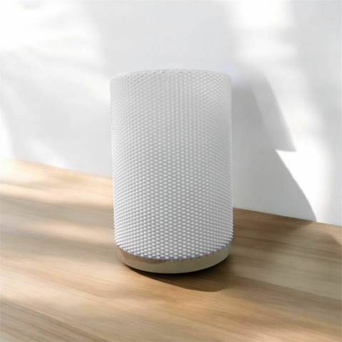 CHIMBA LAMPARA DE MESA GALA BASE MADERA LENGA PANTALLA 3D - comprar online