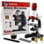 KIT MICROSCOPIO ESTUDANTIL AUMENTO 100X 400X 1200X LED COM ACESSÓRIOS LABORATOR - comprar online