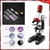 KIT MICROSCOPIO ESTUDANTIL AUMENTO 100X 400X 1200X LED COM ACESSÓRIOS LABORATOR