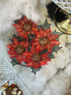 Forminha Dupla Flor de Natal - Pacote com 10 unidades