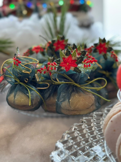 Embalagem em formato Trouxinha para Bem Casado - Coleção Natal - 10 unidades por pacote