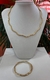 Conjunto aro ondulado com bracelete