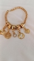 Pulseira 20cm veneziana com 5 berloques - loja online