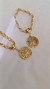 Conjunto de colar 50 cm e pulseira 20cm com pingente árvore da vida na internet
