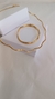 Conjunto aro ondulado com bracelete - loja online