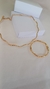 Conjunto aro ondulado com bracelete - comprar online