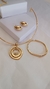 Conjunto aro com brinco e bracelete