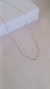 Colar chocker 40cm corrente veneziana Prata 925com detalhes em Mini bolinhas - comprar online