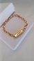 Pulseira com corrente losango e com pingente palavras - comprar online