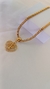 Colar 50cm com pingente de coração em madrepérola e com a árvore da vida em dourado na internet