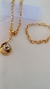 Conjunto corrente 50 cm losango colar com pingente duo color e pulseira sem pingente na internet