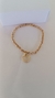 Pulseira elô português pequeno com pingente de coração em madrepérola - comprar online