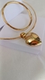 Conjunto aro com pingente de coração e bracelete sem pingente na internet